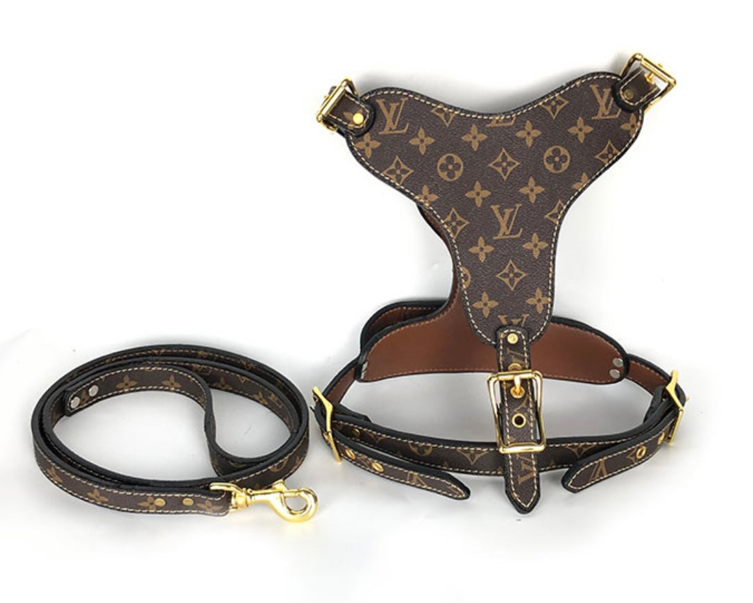 louis vuitton dog collar and harness