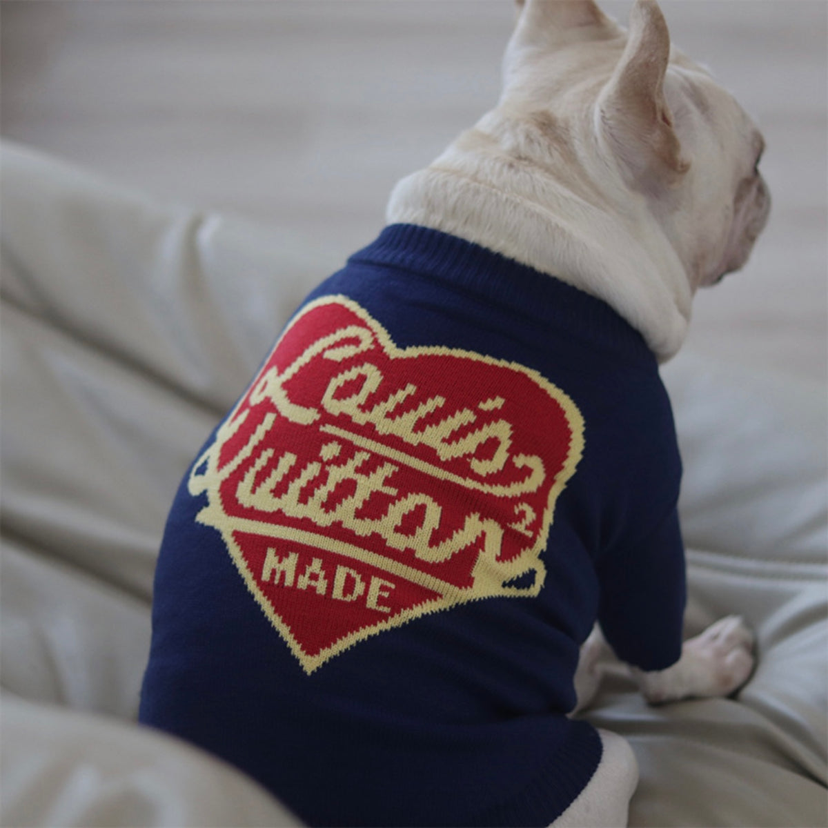 LV sweater - Blue – The Frenchie Shop