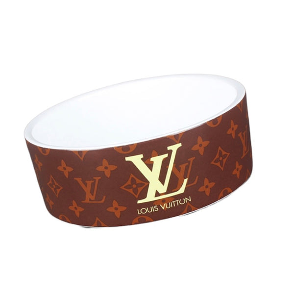 LV dog bowl