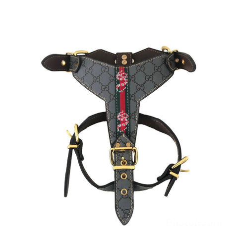 Black GG harness/collar/leash set