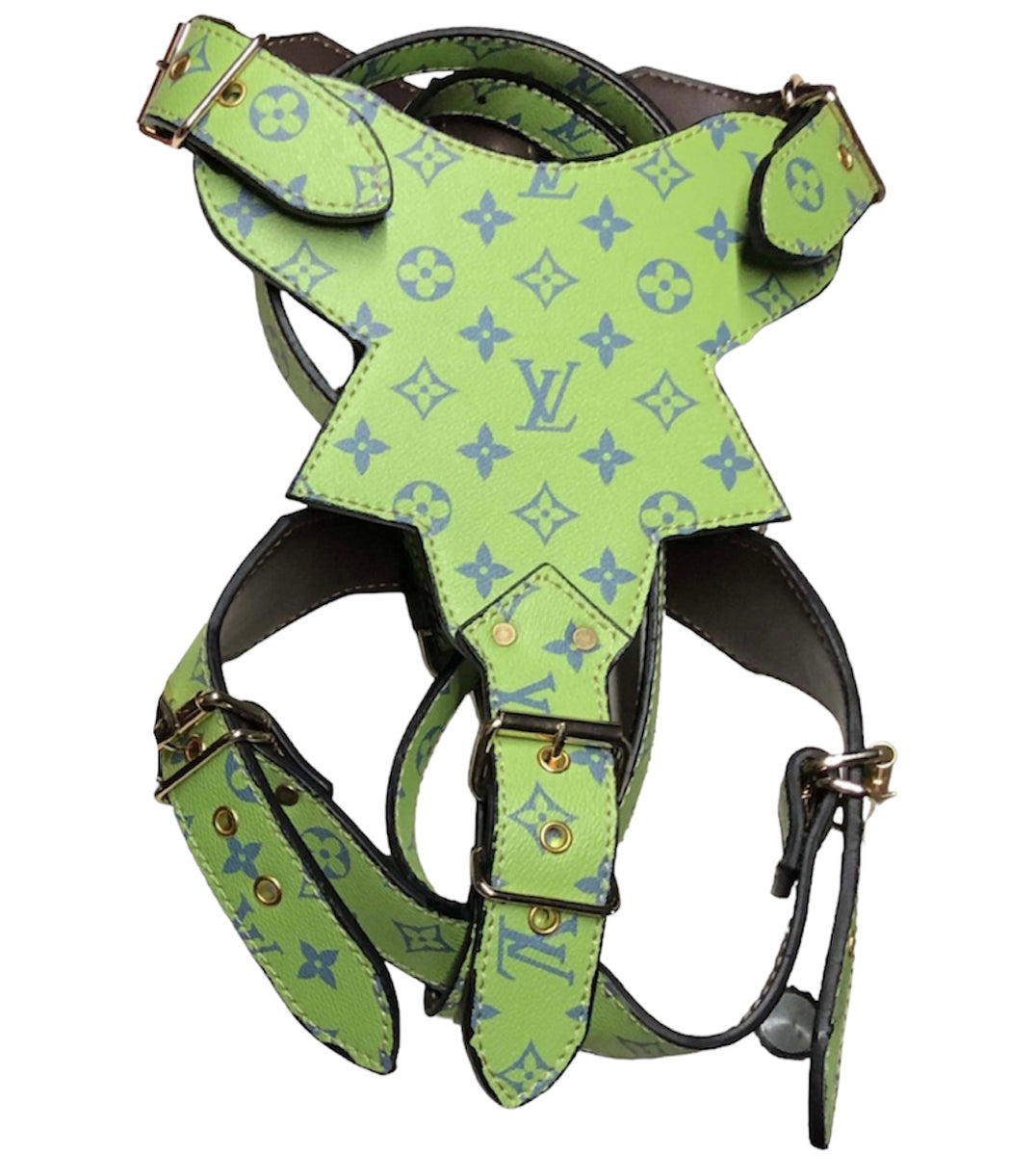 Louis Pawtton Hero Green Designer Dog Harness